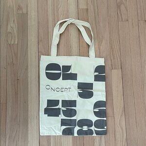 ONCEPT Cream and Black Tote Bag